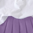 thumbnail image 6 of PRfgtbd Little Girls Clothes Summer Outfits Sleeveless Polo Shirt Tank Tops Pleated Skirt 2 Piece Set Casual Preppy Style Kids Clothing Cute Girl Clothing Set, 6 of 7
