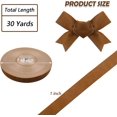 thumbnail image 2 of BokingOne Vintage Khaki Velvet Ribbon, 1 Inch X 30Yds Single Face Velvet Ribbon for Gift Wrapping Home Wedding Party Decorations Arts Crafts, 2 of 7