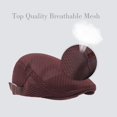 thumbnail image 5 of Minzimin Men Women's Beret Hat, Summer Mesh Breathable Newsboy Cap Adjustable Cabbie Hat with Buckle, 5 of 7