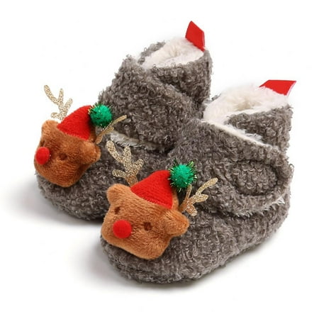 

Infant Baby Slippers Girls Boys Booties Warm Baby Socks Shoes Newborn Crib Shoes Baby Footwear Prewalkers 0-18M
