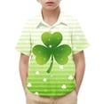 thumbnail image 7 of hengsof Children's Printed Fun Short Sleeve Button Down Shirt Children's Fashion Party Shirt 2-15 Years, 7 of 7
