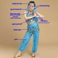 thumbnail image 3 of WOYY Kids Girls Sequin Belly Dance Outfits for Stage Performance Party, Sizes 2-16, 3 of 4