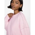 thumbnail image 4 of No Boundaries Studded Sweater, Lightweight, Women's and Women's Plus XXS-XXL, 4 of 5