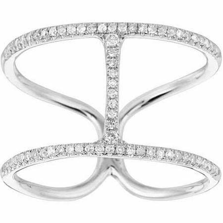 0.2 Carat T.W. Diamond 14kt White Gold H Fashion Ring