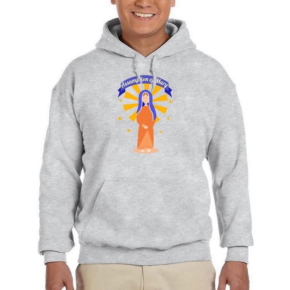 Happy Assumption Of Banner Hoodie Men -Image by Shutterstock, Male 5X-Large
