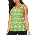 thumbnail image 3 of Goofa Green Lemon Slices Printed Womens Workout Tops for Women Sleeveless Yoga Shirts Athletic Running Tank Tops Sleeveless Gym Clothes Workout Apparel-Medium, 3 of 9