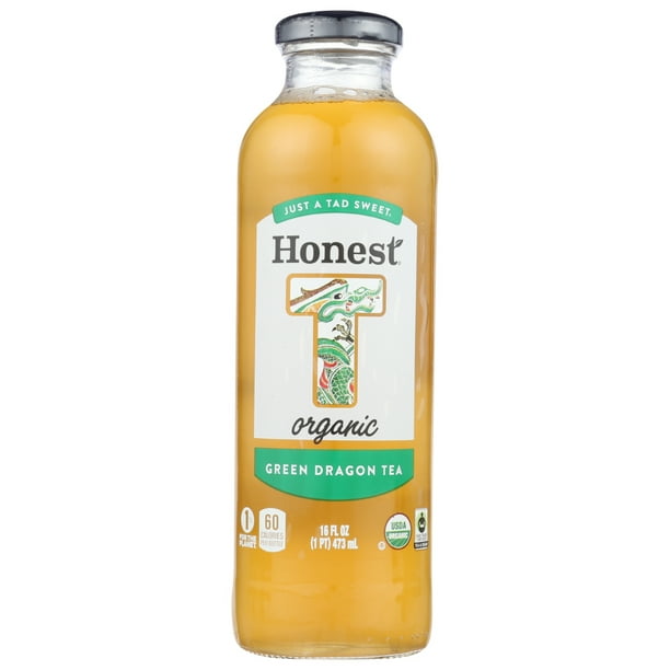 Honest Tea Organic Bottled Tea Green Dragon, 16 Fl Oz