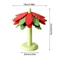 thumbnail image 2 of JIAHomeV Home Decor PP Placemat for Hot Dishes with Coconut Tree Design and Phone Stand Base Heat Kitchen Dining Table Protector Indoor Decorative Functional Trivet for Countertop Red,21X19cm, 2 of 3