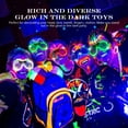thumbnail image 7 of OneAndes 144 Pcs Glow Party Supplies, 100 Pcs Foam Glow Sticks, 20 Pcs LED Glasses and 24 Pcs Glow Sticks Bracelets, Neon Party Favors for Glow Party, Wedding, Concert, Raves and Birthday, 7 of 7