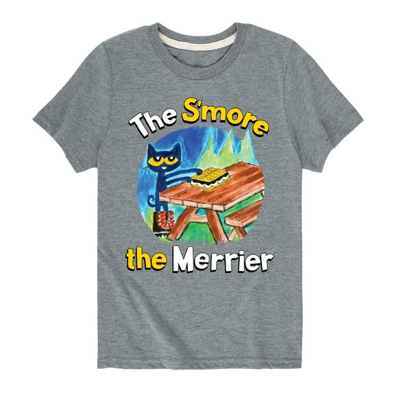 Pete The Cat - The Smore The Merrier - Toddler And Youth Short Sleeve Graphic T-Shirt