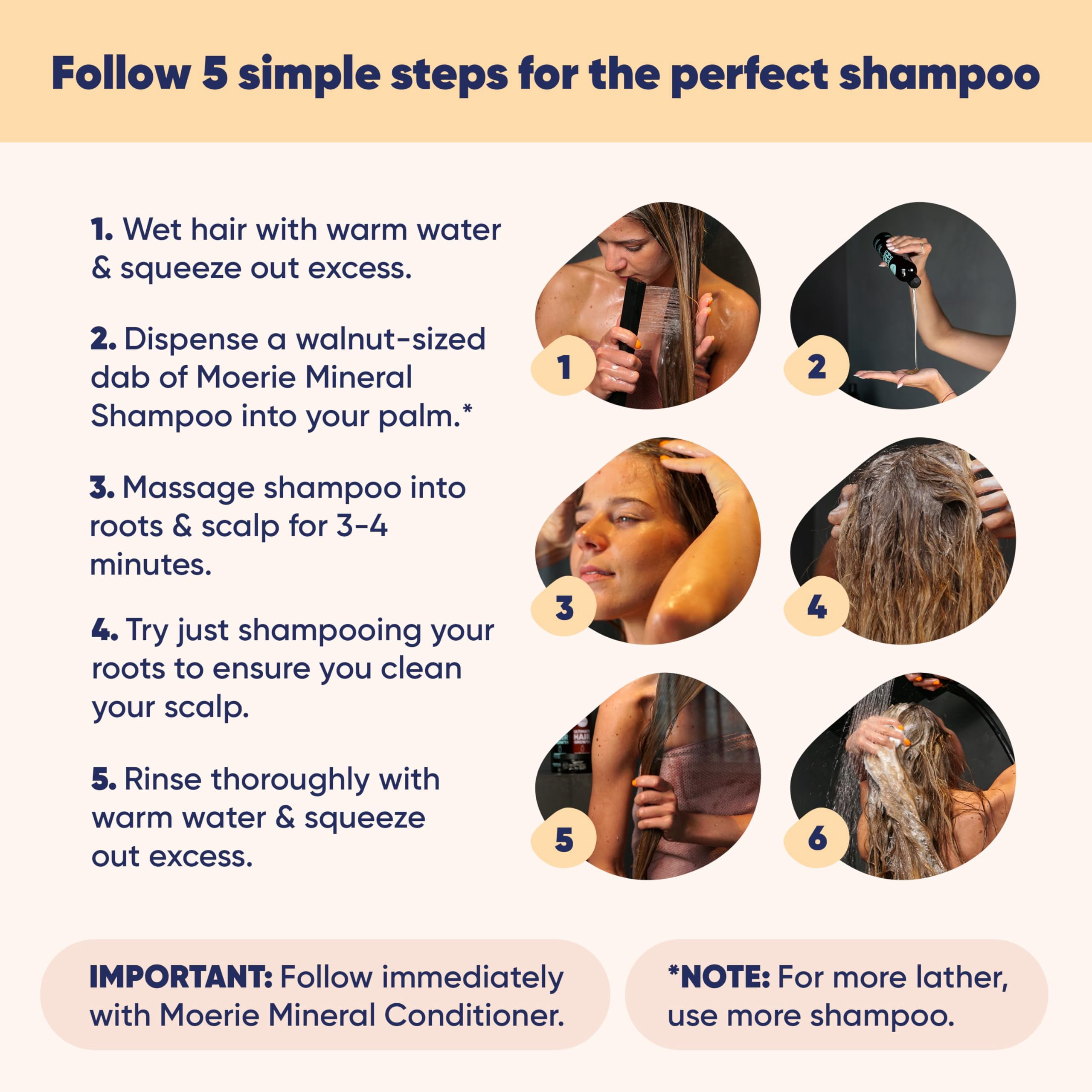Moerie Mineral Shampoo And Conditioner Plus Hair Mask Pack - The Ultimate Hair Care Set - For Longer, Thicker, Fuller Hair - Vegan Hair Products - Paraben Free Hair Products
