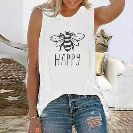 

Tawop Women Casual Fashion Printed Sleeveless Top Blouse Tank Camisole Workout Women S New Arrivals