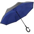 thumbnail image 1 of VEEKI Innovative Inverted Reverse Umbrella, Long Handle Traight Pole Umbrella with C Shaped Handle Rust Proof Upside Down Umbrellas for Outdoor24059975, 1 of 5