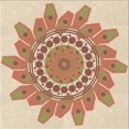 thumbnail image 1 of Ahgly Company Machine Washable Indoor Square Transitional Khaki Gold Area Rugs, 7' Square, 1 of 7