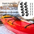 thumbnail image 4 of Sonducket Paquete de 10 Kayak Eyelet Canoe Tie Down Loop Bungee Cord Pad Eye Deportes acuáticos portátiles Kayak Hardware de repuesto Deportes acuáticos, 4 of 6