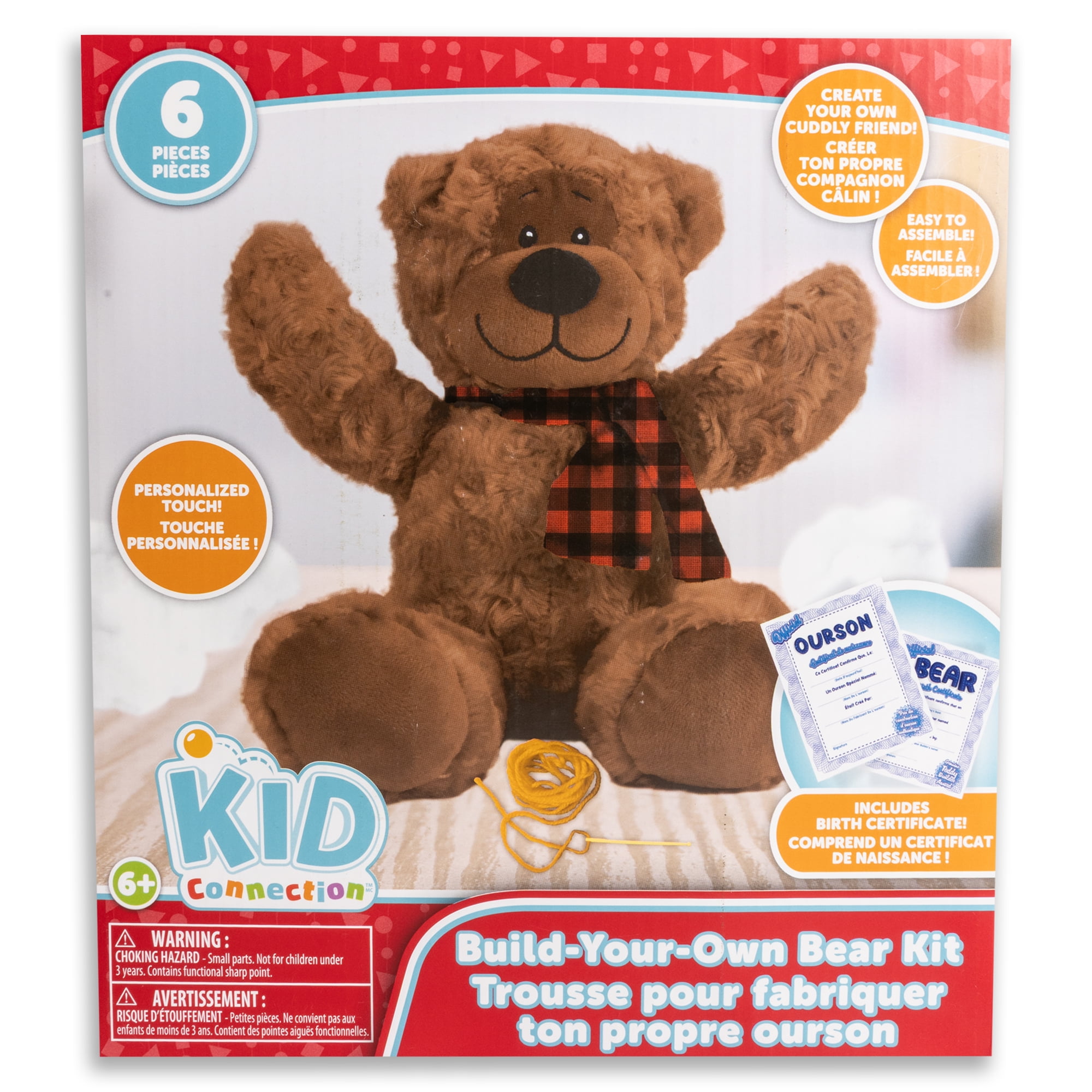 Kid Connection Build-Your-Own Bear Kit, KID CONNECTION PL BUILD YOUR OWN BEAR