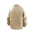 thumbnail image 5 of Kalauyu Mens's Quilted Lightweight Puffer Jacket Long Sleeve Casual Cardigan Padded Coat for Autumn Winter, 5 of 5
