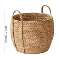 thumbnail image 2 of Christmas Tree Base Decorative Woven Basket, Indoor Holiday Living Room Festival Landscape Decorative Container 10x9Inch, 2 of 6