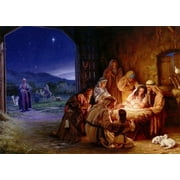 LPG Greetings Light of the World Religious Christmas Card (1 card/1 envelope)