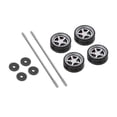 thumbnail image 1 of 4x 1/64 Diecast Racing Model Car Alloy Rubber Wheel & Neumáticos Repuestos G2 perfke neumáticos de ruedas de coche, 1 of 7