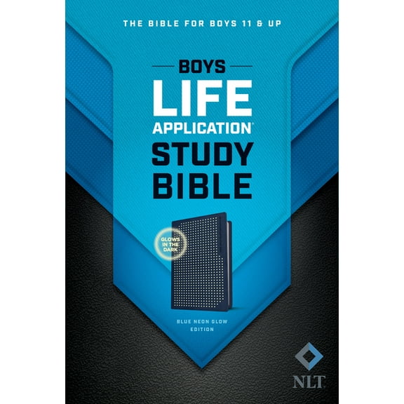 NLT Boys Life Application Study Bible, Tutone (Leatherlike, Blue/Neon/Glow) (Other)