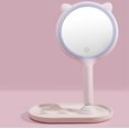 thumbnail image 4 of Makeup Mirror Plastic Rechargeable Vanity Mirror Desktop Mirror with LED Light, 4 of 10