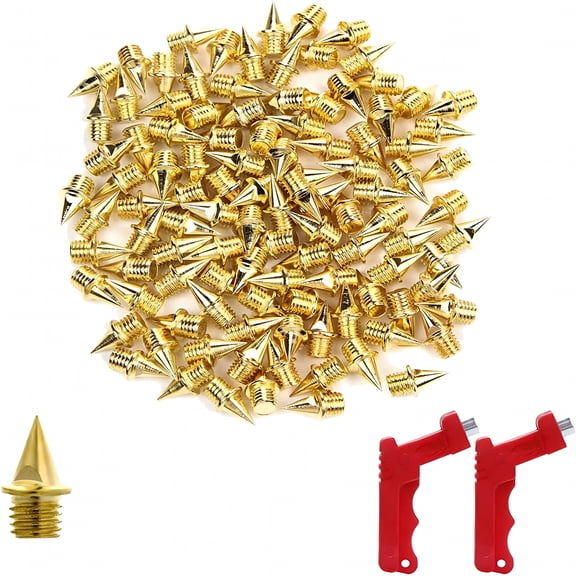 BESTSKY 120Pcs 1/4 Inch Track Spikes for Track Shoes,Replacement Spikes for Short Running Shoes with Wrench