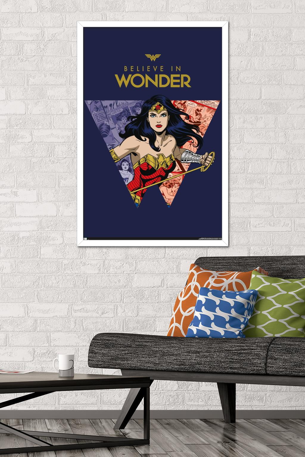 Wonder Woman - Believe in Wonder Wall Poster, 22.375" x 34", Framed