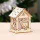 thumbnail image 1 of Decoraciones navideñas, regalo artesanal, decoraciones para ventanas, casa de madera brillante, casa de nieve, bar del hotel, decoración del árbol de Navidad, colgantes, 1 of 4