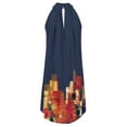 thumbnail image 5 of Fankiway Femmes Été Casual Col Rond Sans Manches Imprimés Robes Irrégulières Lâches Robes pour les Femmes Robes Sans Manches pour les Femmes Grande Taille, 5 of 5
