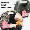 thumbnail image 4 of Naloa Dreamcatcher 2Pcs Anti-Kick Back Seat Cover Kick Mat, Car Seat Protector with 3 Storage Pockets, 4 of 8