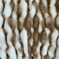 thumbnail image 2 of Plutus White Taupe Snow Chinchilla Faux Fur Luxury Throw Blanket, 2 of 3