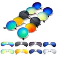 thumbnail image 2 of FOENIXSONG-gafas de sol redondas para hombre y mujer, lentes de piloto, Vintage, plateado, dorado, negro, montura, Retro Fivean unisex, 2 of 2