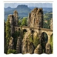 thumbnail image 3 of Ambesonne Medieval Shower Curtain, Germany Middle Age, 69"Wx75"L, Grey Green, 3 of 5