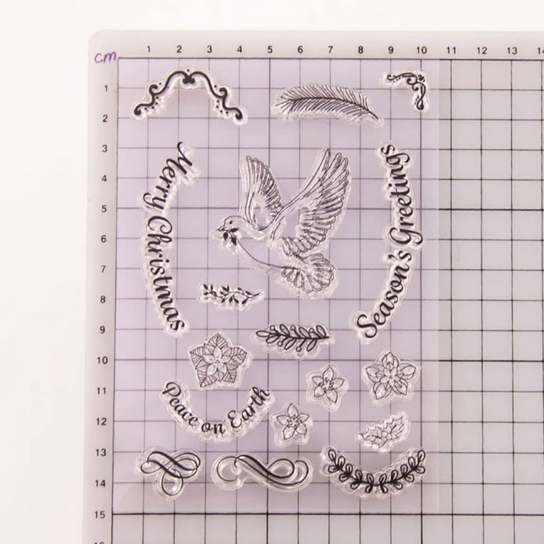  Clear Stamps for Crafts,Transparent Stamps Letter Scrapbook  Paper Clear Handmade Decoration Rubber Stamp Rubber Silicone Seal for Card  DIY Scrapbooking Style 8 : Arts, Crafts & Sewing