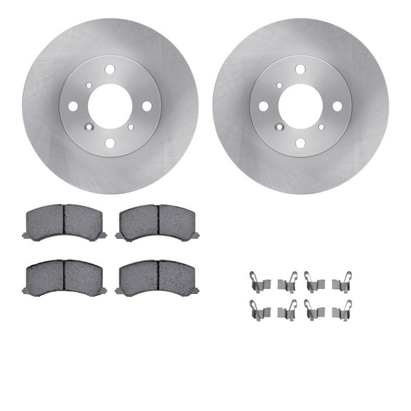 Dynamic Friction Company Front Brake Rotors with 5000 Advanced Brake Pads includes Hardware 6512-01030