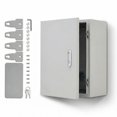 thumbnail image 1 of QinaQin Lockable Outdoor Electrical Box, NEMA 4X Steel Enclosure, IP67 Waterproof Dustproof Junction Box with Mounting Plate and Key for Indoor Outdoor, 1 of 9