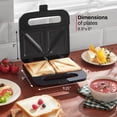 thumbnail image 2 of Sandwichera Panini Elite Gourmet ESM2207XSS 750W 2 Rebanadas, 2 of 6