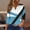 Light Blue, variant on Qulqfy Women Tops on Sale under $10 Plus Size 3/4 Sleeve Green V-Neck Leisure Colorblock Blouse Tops Blouse for Women L