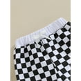 thumbnail image 4 of Toddler Baby Boy Sweatpants Checkerboard Patchwork Elastic Jogger Pants Casual Trousers, 4 of 7