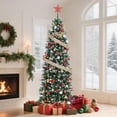 thumbnail image 1 of EuKer Christmas spray white-headed mixed automatic tree plus medium round pine cone pencil tree 9, 1 of 1