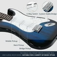 thumbnail image 4 of ZenSports 39-inch Full Size Electric Guitar for Beginner W/Amp & Accessories Pack, Right-Handed Blue, 4 of 9