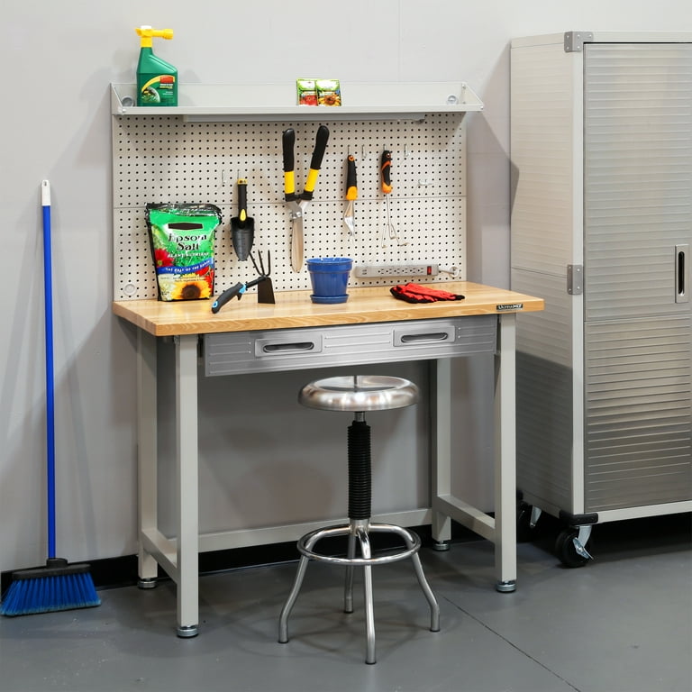 Seville Classics UltraHD Commercial Heavy-Duty Workcenter, with Pegboard  Workbenches