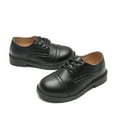 thumbnail image 4 of kkdom Boys Girls Dress Oxfords Shoes School Shoes For Kids Lace Up Leather Shoes Black 9 Toddler, 4 of 6