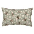thumbnail image 1 of Fotbe Bees And Chamomile Funda de Almohada Decorativa Estilo Occidental, Lujo en Algodón, Fundas para Almohadas King, Cojín Estampado para Decoración del Hogar-16"x24", 1 of 6