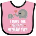 thumbnail image 3 of Inktastic Best Meemaw Ever Grandkids Gift Boys or Girls Baby Bib, 3 of 4