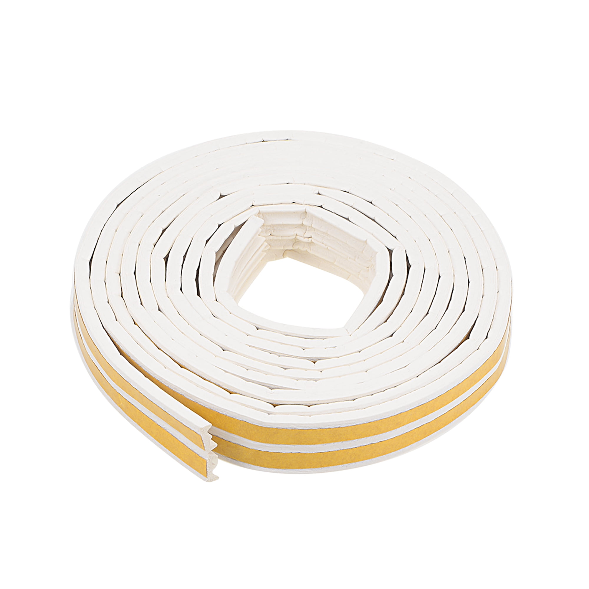 Foam Seal Strip Adhesive Tape 9mm Width 4mm Thick 2.5 Meters Long White