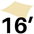 thumbnail image 2 of Sunshades Depot 15' x 16' 180GSM Sun Shade Sail Rectangle Permeable Canopy Tan Beige Customize Size Available Commercial For Patio Garden Preschool Kindergarten Playground Outdoor Facility Activities, 2 of 7
