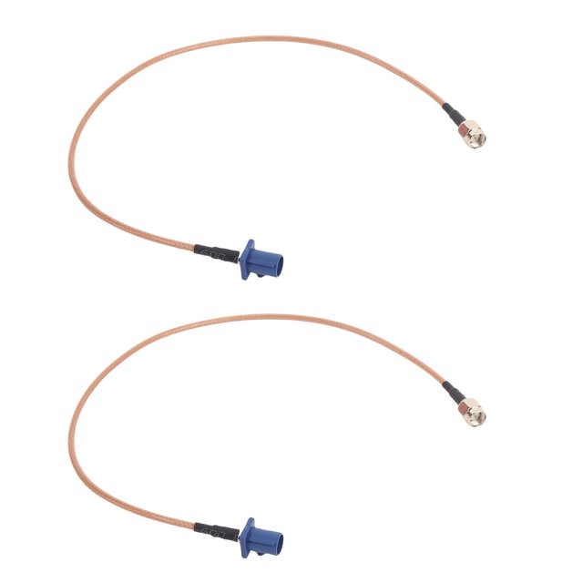 Fakra C Male To SMA Male Antenna Adapter Cable, Robust Wide Compatibility 2PCS Car GPS Antenna Adapter Cable for Coaxial Cables