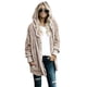 thumbnail image 3 of UKAP abrigo para mujer, prendas de vestir con capucha, chaqueta tipo cárdigan, abrigos peludos informales de manga larga para mujer, 3 of 6